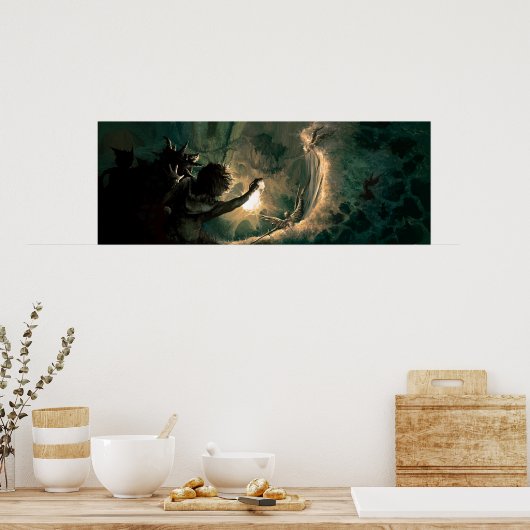 Tiefer und tiefer im Kaninchenloch Poster (Küche)