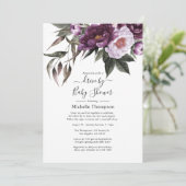 Tiefer Velvet mit Blumenantrieb durch Bridal oder  Einladung (Stehend Vorderseite)