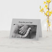 Tiefer Verlust des Beileids von Hunden Karte (Gelbe Blume)