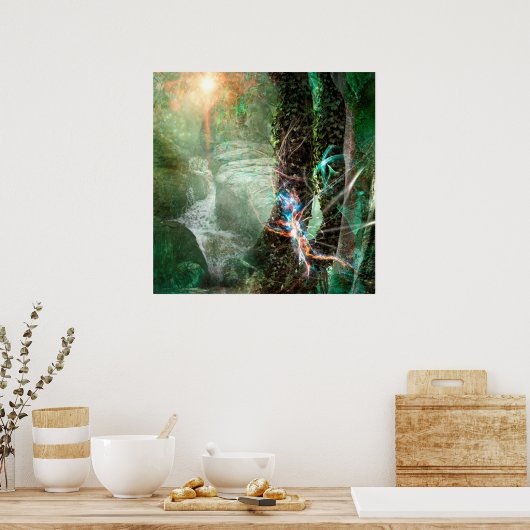 TIEFER WALDELEMENTALER SPRIT POSTER (Küche)