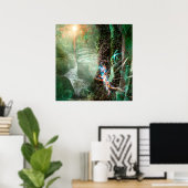 TIEFER WALDELEMENTALER SPRIT POSTER (Heimbüro)