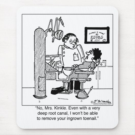 Tiefer Wurzel-Kanal, zum des Ingrown Zehennagels Mousepad (Vorne)