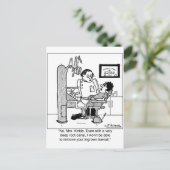 Tiefer Wurzelkanal, um den angebauten Zahngel zu e Postkarte (Stehend Vorderseite)