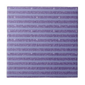 Tiefes Amethyst Glitter Style Horizontale Streifen Fliese (Vorderseite)