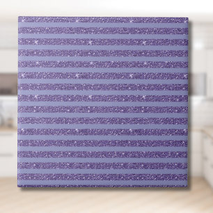 Tiefes Amethyst Glitter Style Horizontale Streifen Fliese