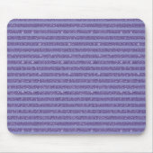 Tiefes Amethyst Glitter Style Horizontale Streifen Mousepad (Vorne)