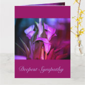 tiefes Beileid Karte (Gelbe Blume)