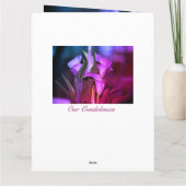 tiefes Beileid Karte (Rückseite)