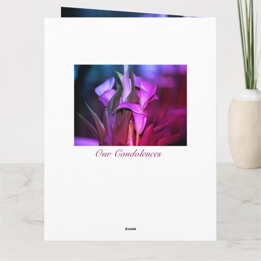 tiefes Beileid Karte (Rückseite)