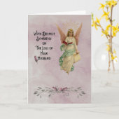 Tiefes Beileid über den Verlust Ihres Ehemanns Karte (Gelbe Blume)