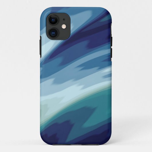 Tiefes Blaues Meer Ozean Wellen Wassermuster Case-Mate iPhone Hülle (Rückseite)