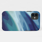Tiefes Blaues Meer Ozean Wellen Wassermuster Case-Mate iPhone Hülle (Rückseite (Horizontal))