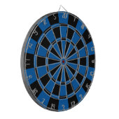 Tiefes Blaues und schwarz Dartscheibe (Vorderseite Links)