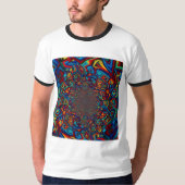Tiefes Dimensions-Fraktalmuster T-Shirt (Vorderseite)