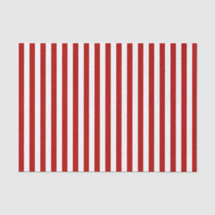 Tiefes dunkelrotes und Weiß Stripes   DIY Seidenpapier