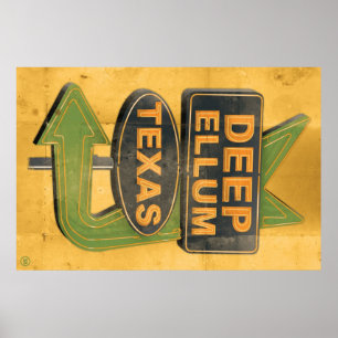 Tiefes Ellum Texas Poster