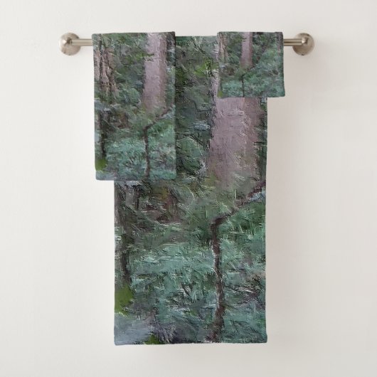 Tiefes Holz-Ölfarbe-Tarnungs-Tuch-Set Badhandtuch Set (Insitu)