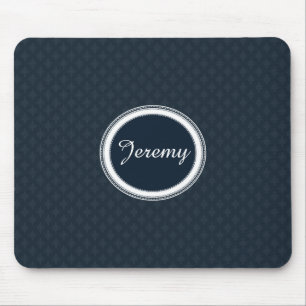 Tiefes klassisches Marine-Blau mit Mousepad