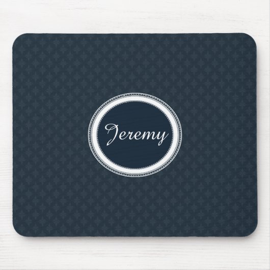 Tiefes klassisches Marine-Blau mit Mousepad (Vorne)
