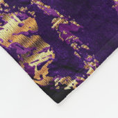 Tiefes Lila Marmordesign Fleecedecke (Ecke)