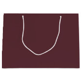 Tiefes Maroon-Einfarbig Große Geschenktüte (Vorderseite)