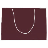 Tiefes Maroon-Einfarbig Große Geschenktüte (Rückseite)
