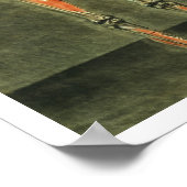 Tiefes Muskelsystem auf der Rückseite des Körpers, Poster (Ecke)