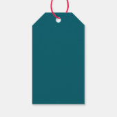 Tiefes Petrol-Geschenk-Tags Geschenkanhänger (Rückseite)
