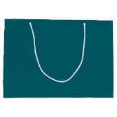 Tiefes Petrol großes Geschenktüte (Rückseite)