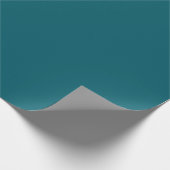 Tiefes Petrol-Wrap-Papier Geschenkpapier (Ecke)