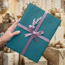 Tiefes Petrol-Wrap-Papier Geschenkpapier