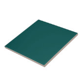Tiefes Pfauenblau Fliese (Seite)