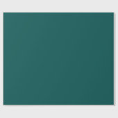 Tiefes Pfauenblau Geschenkpapier (Flach)