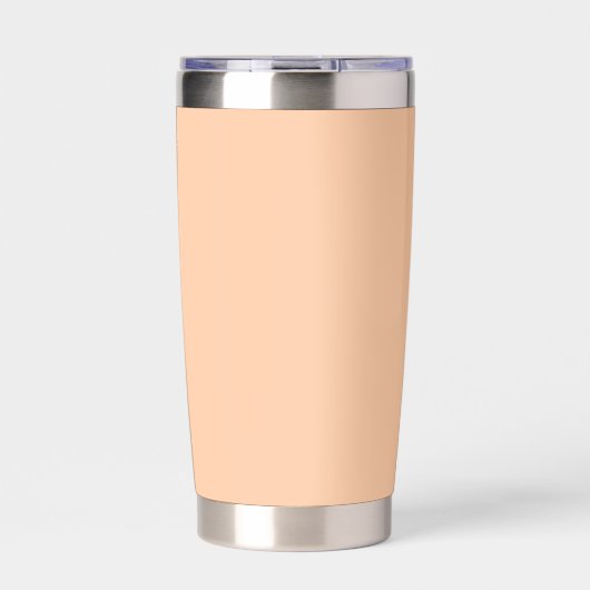 Tiefes Pfirsich-Einfarbig Thermobecher (Vorderseite)