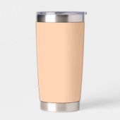 Tiefes Pfirsich-Einfarbig Thermobecher (Links)