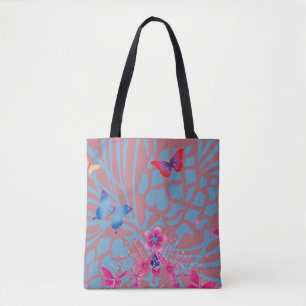 Tiefes Roségold Schmetterling Kaleidoskop Individu Tasche