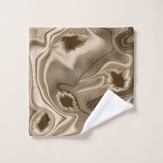 TIEFES SCHOKOLAT-RADIERELEGANZ BATH TOWEL-SET BADHANDTUCH SET (Waschlappen)