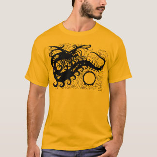 Tiefes Seedrachet-stück (Silhouette) T-Shirt