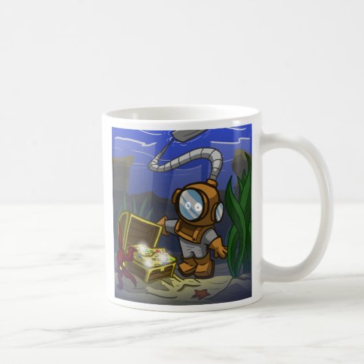 Tiefes Seetaucher-Tasse Kaffeetasse (Rechts)
