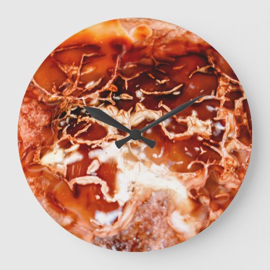 Tiefes Set im Herbst Große Wanduhr (Vorderseite)