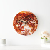 Tiefes Set im Herbst Große Wanduhr (Zuhause)