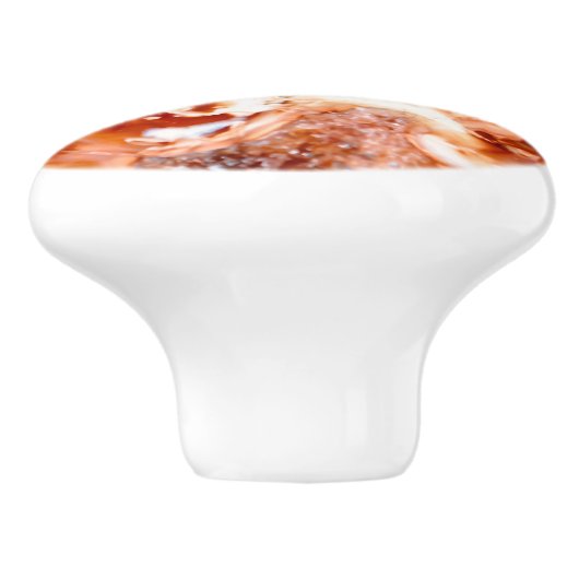 Tiefes Set im Herbst Keramikknauf (Seitenansicht)