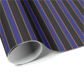 Tiefes vintage gestreiftes Muster Geschenkpapier R (Rolleneckpunkt)