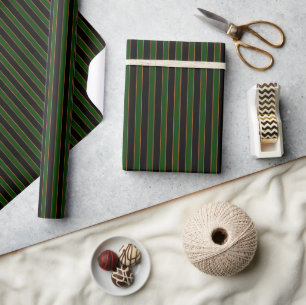Tiefes Vintage-Streifenmuster Geschenkpapier Rolle