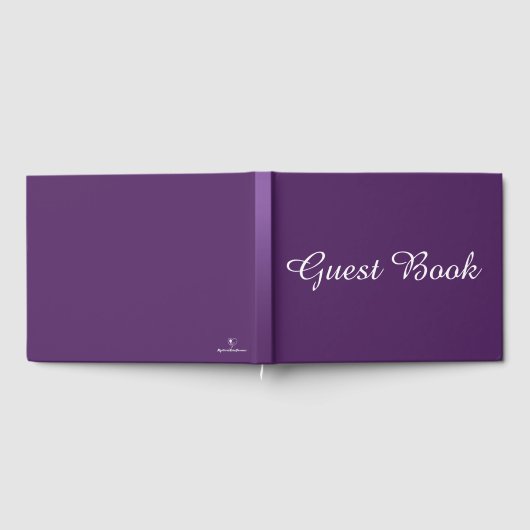 Tiefes Violett Gästebuch (Voll)
