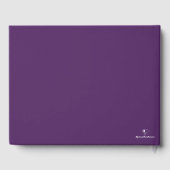 Tiefes Violett Gästebuch (Rückseite)