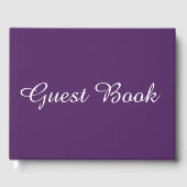 Tiefes Violett Gästebuch (Vorderseite)