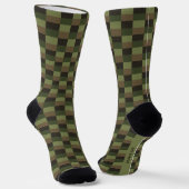 Tiefes Wald-Farbkombination Socken (Gewinkelt)