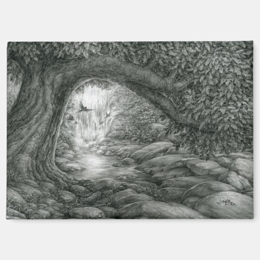 Tiefes Wald-Oase Magnet (Vorderseite)