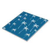 Tiefes Wasser und weiße Palmen Fliese (Seite)